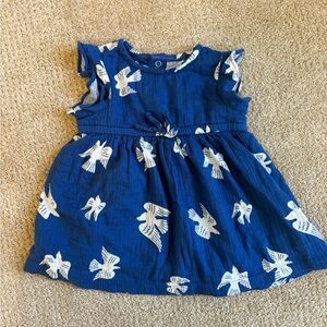 Hanna Andersson Bird Print Flutter Dress